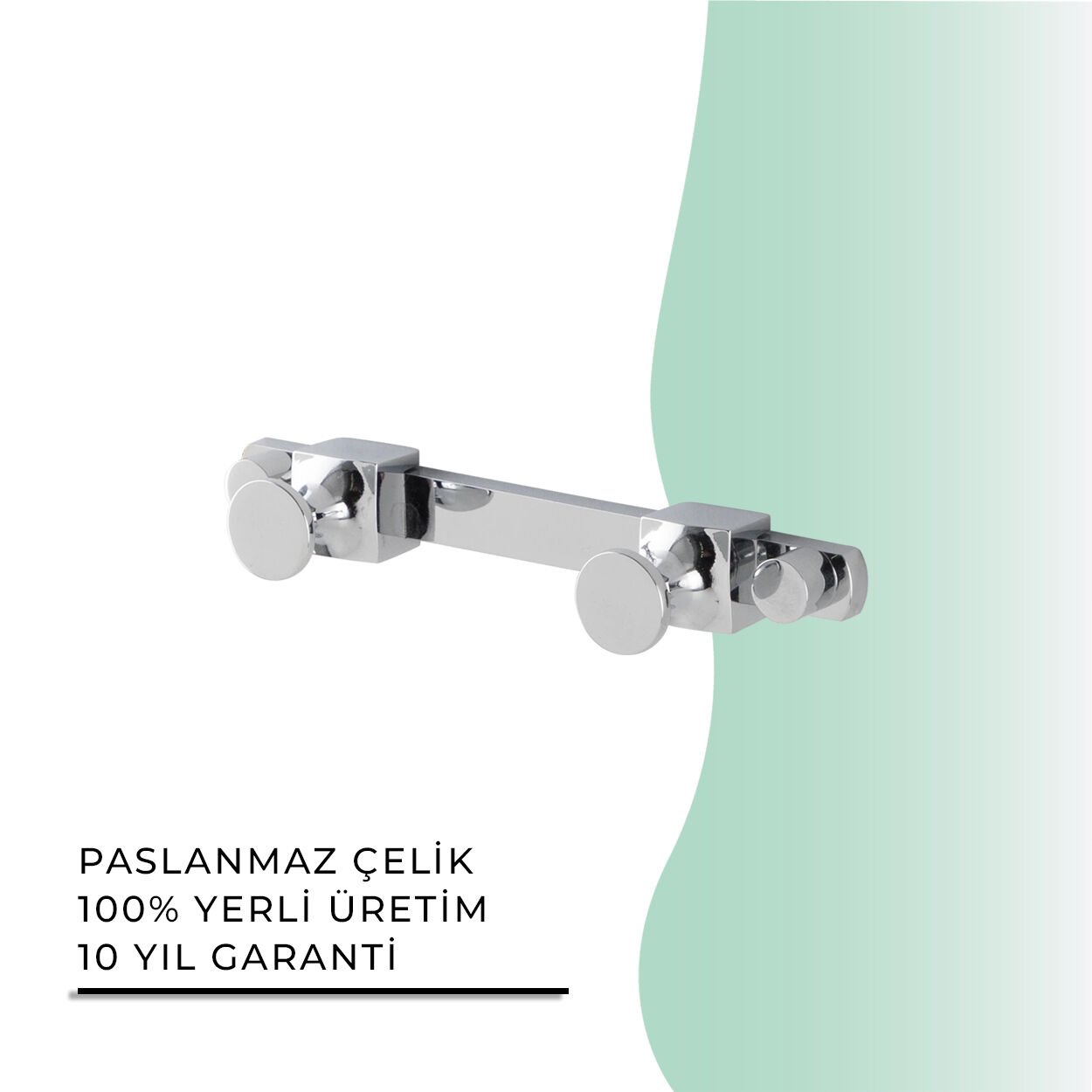 İGK YAPI - Çelik Banyo Mercan Bornozluk Çiftli (MS10-002)