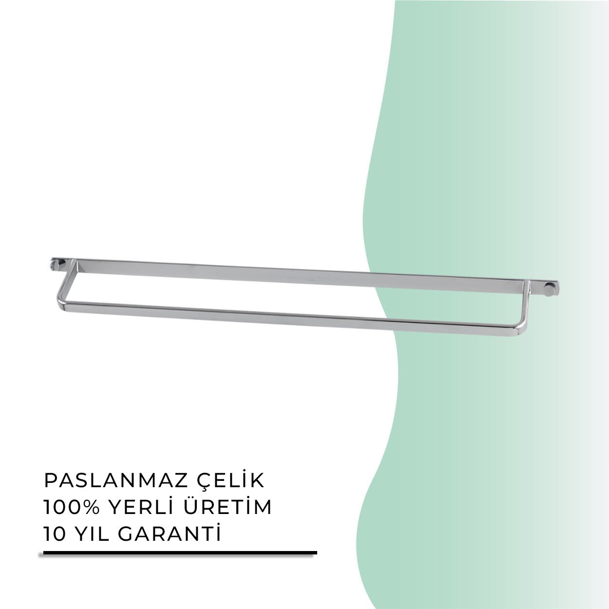 İGK YAPI - Çelik Banyo Mercan Uzun Havluluk 50cm (MS10-006)