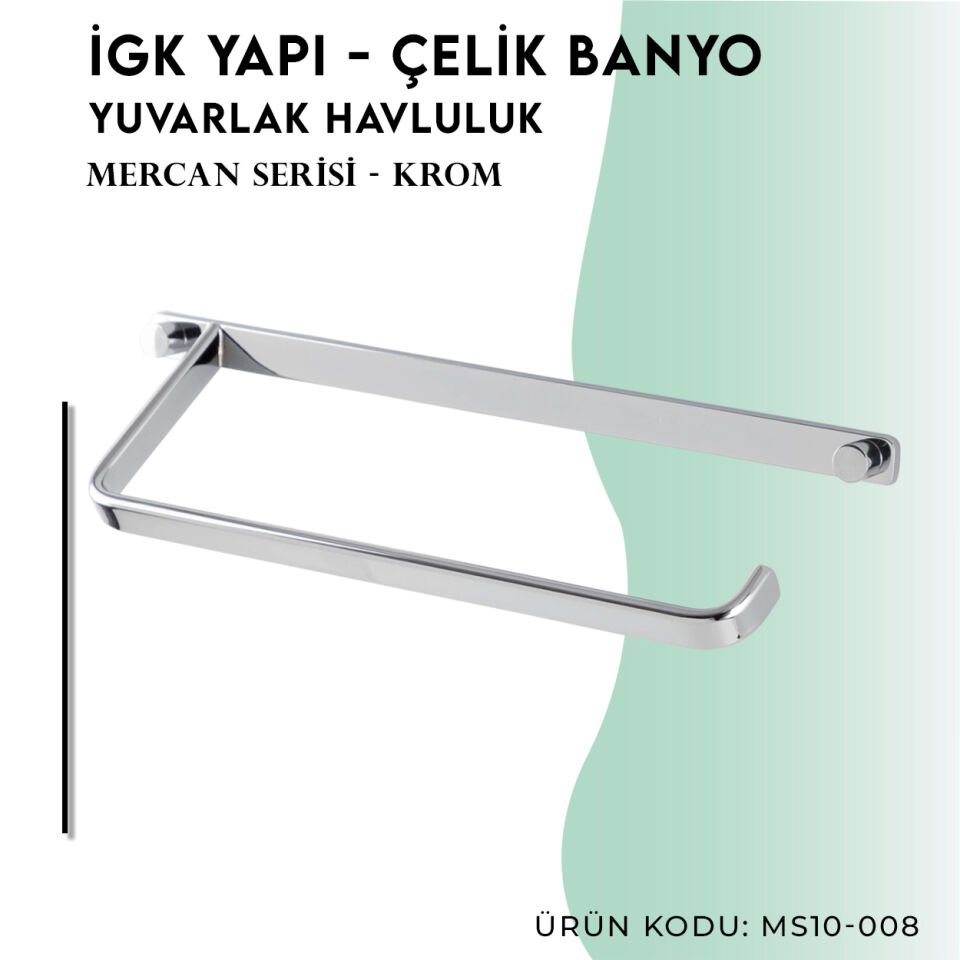 İGK YAPI - Çelik Banyo Mercan Kare Havluluk (MS10-008)