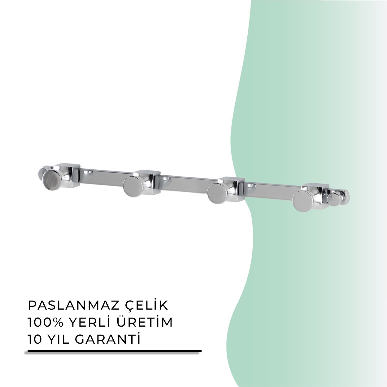 İGK YAPI - Çelik Banyo Mercan Dörtlü Askılık (MS10-011)