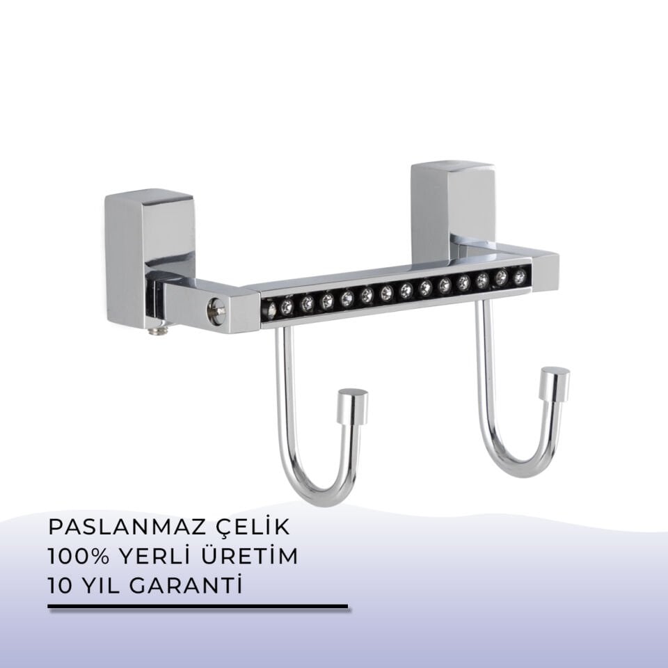 İGK YAPI - Çelik Banyo Swwor İkili Bornozluk (SW10-002)