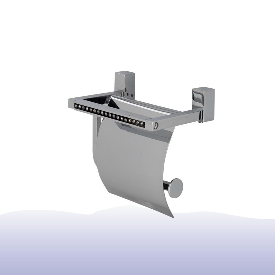 İGK YAPI - Çelik Banyo Swwor Geniş Kapaklı Tuvalet Kağıtlığı (SW10-007)