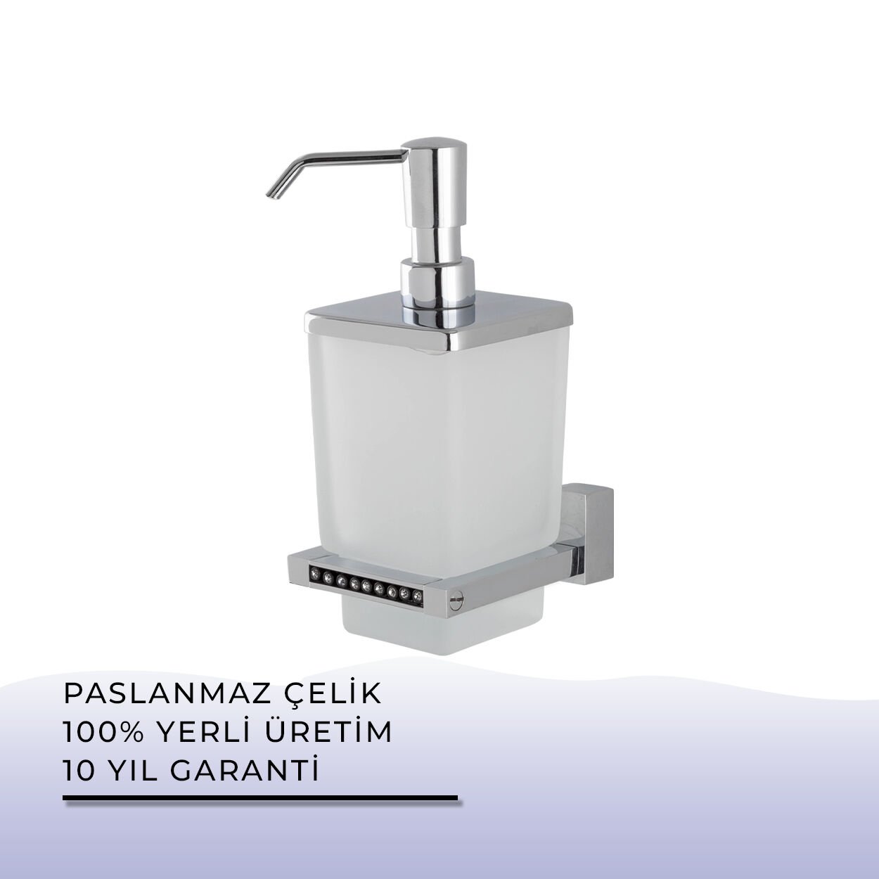 İGK YAPI - Çelik Banyo Swwor Montajlı Sıvı Sabunluk (SW10-017)