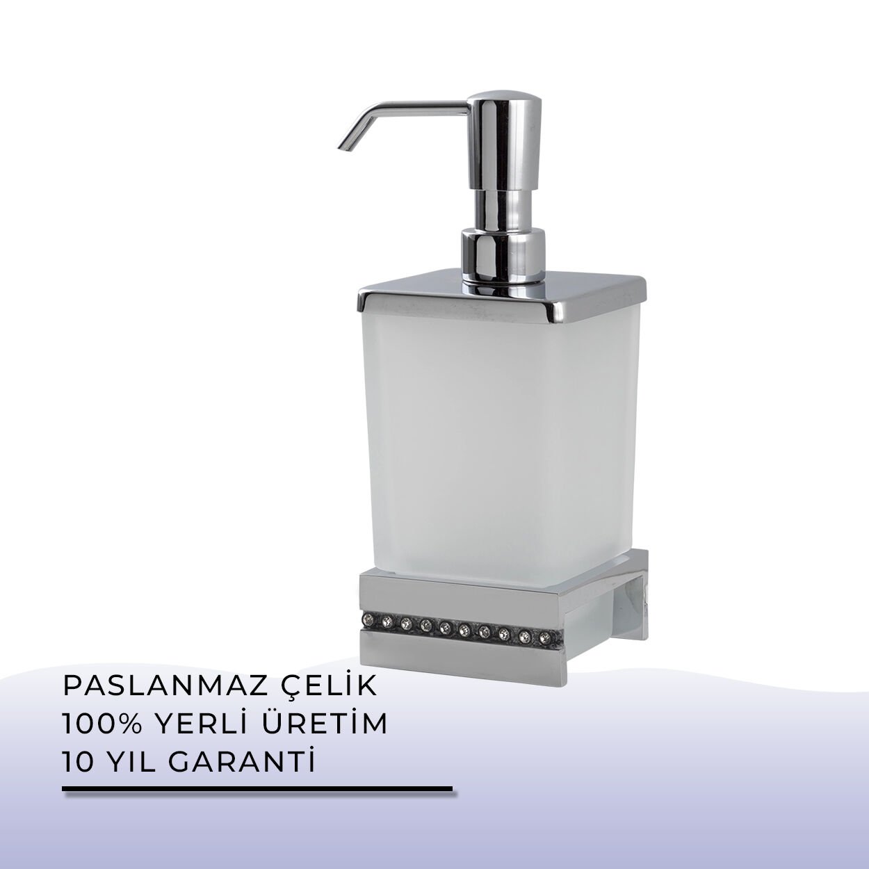İGK YAPI - Çelik Banyo Swwor Set Üstü Sıvı Sabunluk (SW10-022)