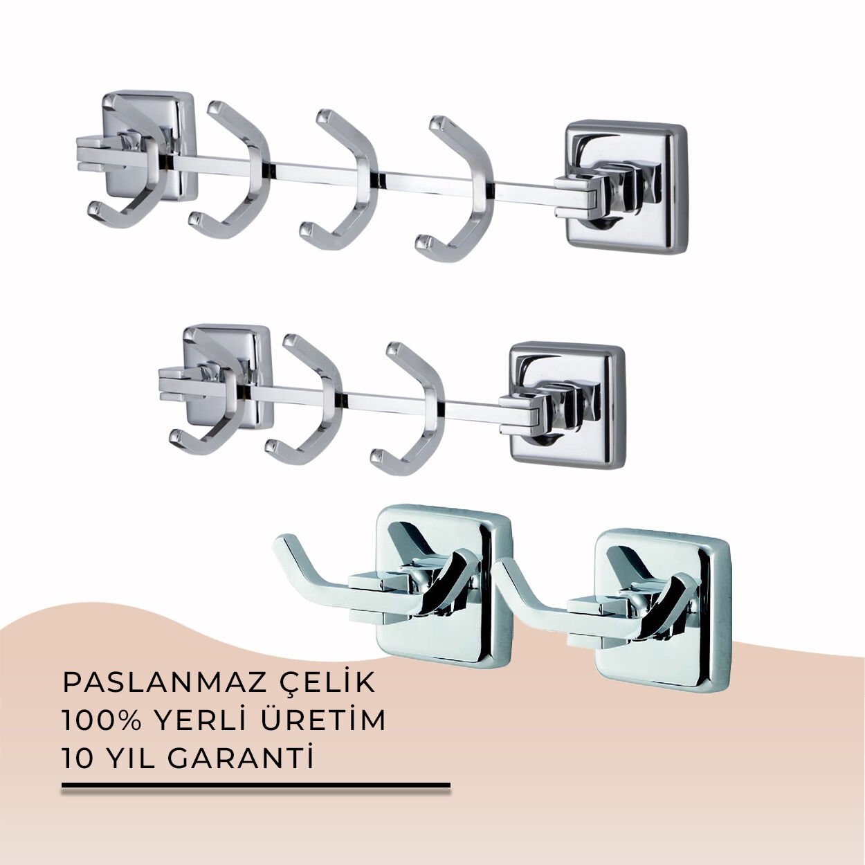 İGK YAPI - Çelik Banyo Kumru Banyo Seti -9(4 Parça)