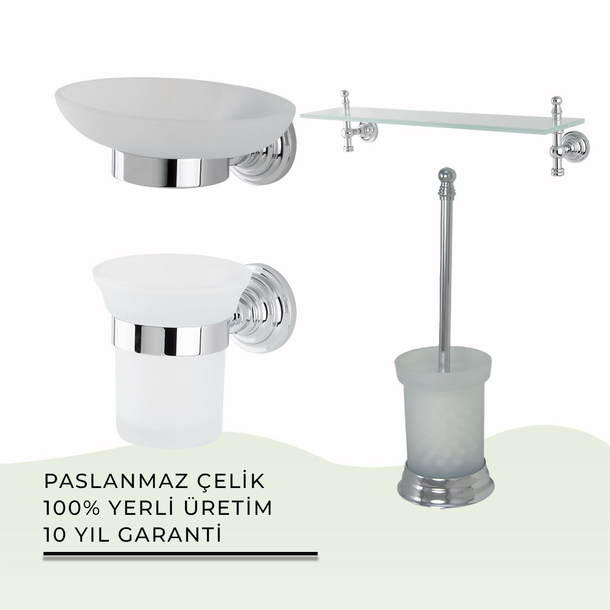 İGK YAPI - Çelik Banyo Ottoman Banyo Seti -13 (4 Parça)