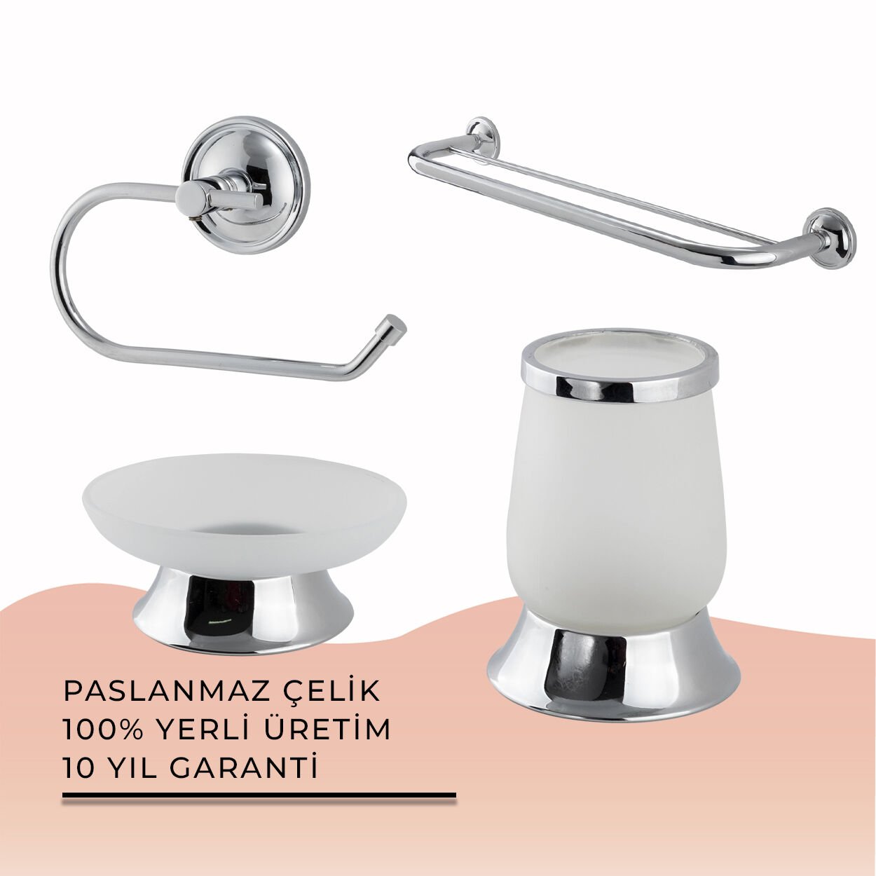 İGK YAPI - Çelik Banyo Bella Banyo Seti -16(4 Parça)