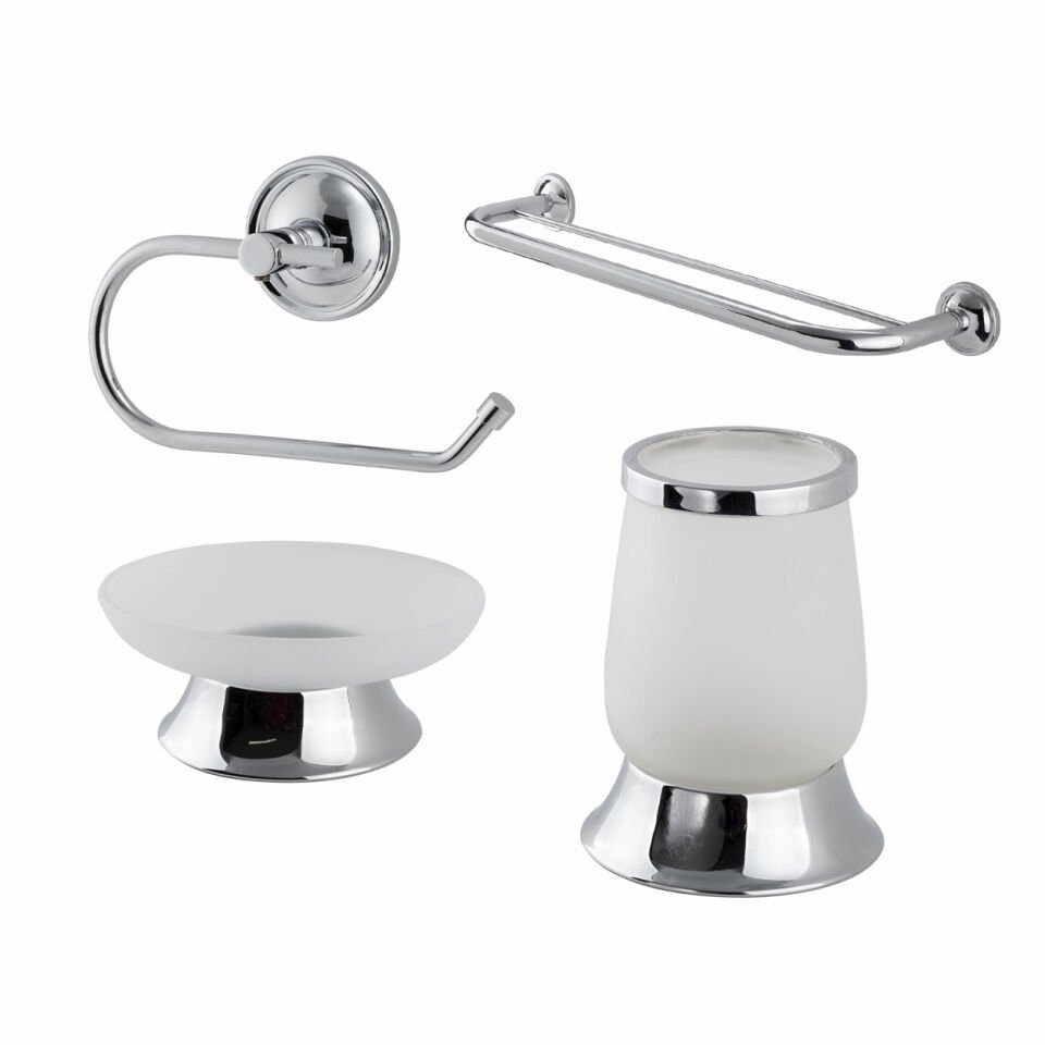 İGK YAPI - Çelik Banyo Bella Banyo Seti -16(4 Parça)