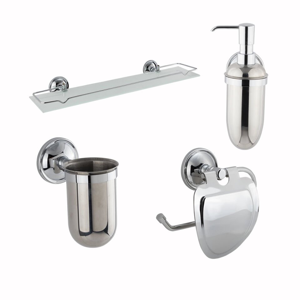 İGK YAPI - Çelik Banyo Bella Banyo Seti -17(4 Parça)