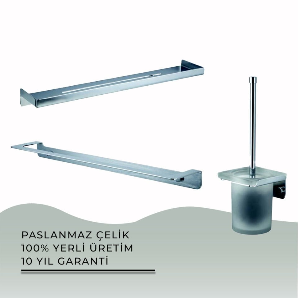 İGK YAPI - Çelik Banyo Paris Banyo Seti -24(3 Parça)