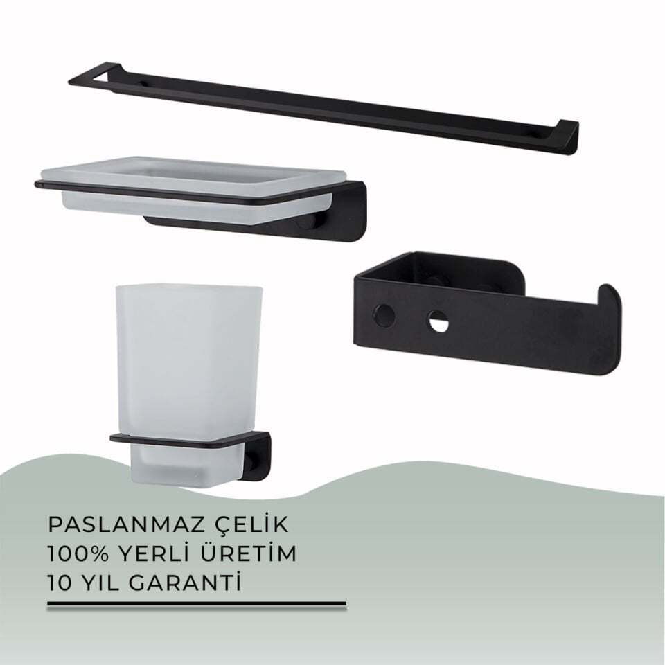 İGK YAPI - Çelik Banyo Paris Banyo Seti -28(4 Parça)