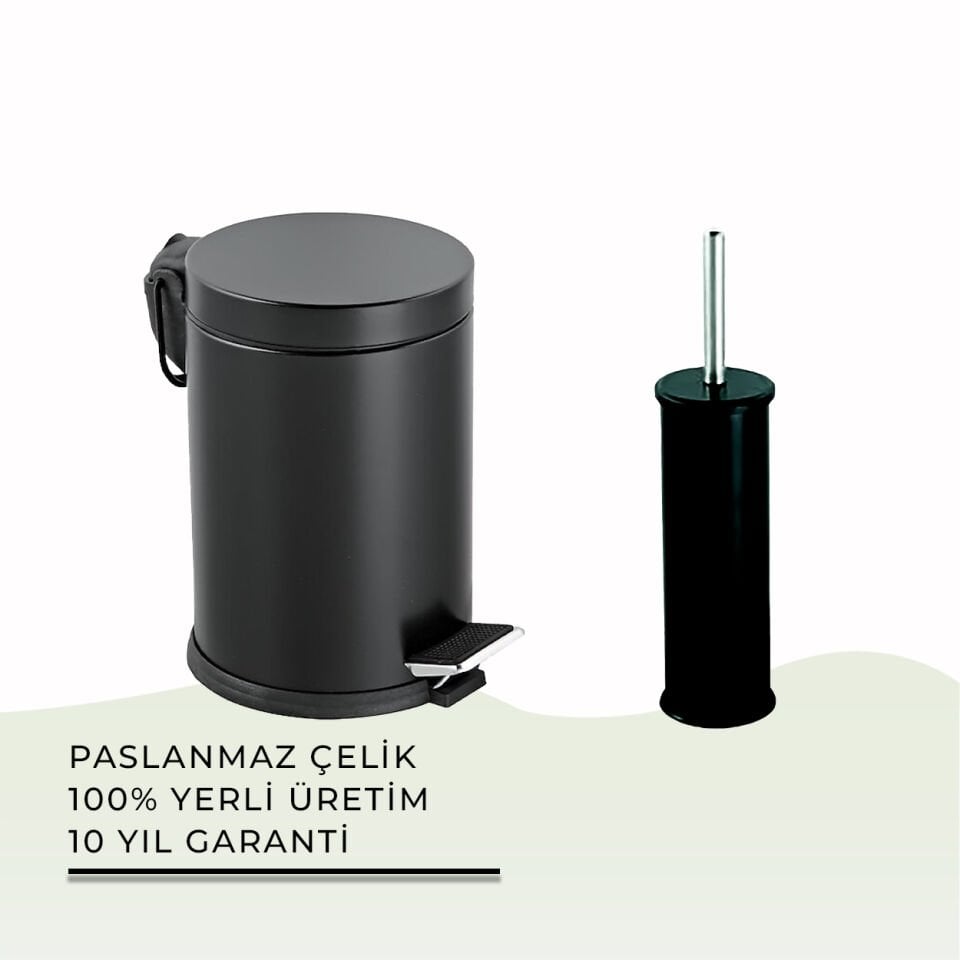 İGK YAPI - Çelik Banyo Lüks Temizlik Seti - 32 (2 Parça)