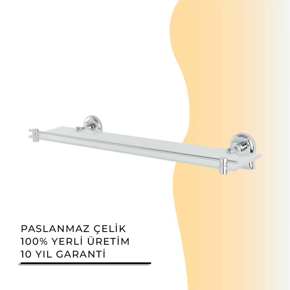 İGK YAPI - Çelik Banyo Lale Ayna Etajeri (L10-005)