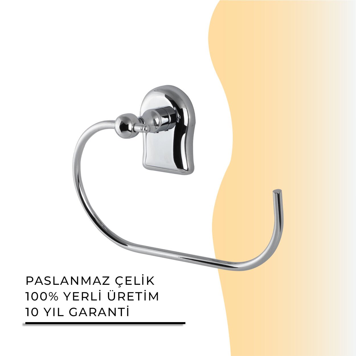 İGK YAPI - Çelik Banyo Lale Yuvarlak Havluluk (L10-008)