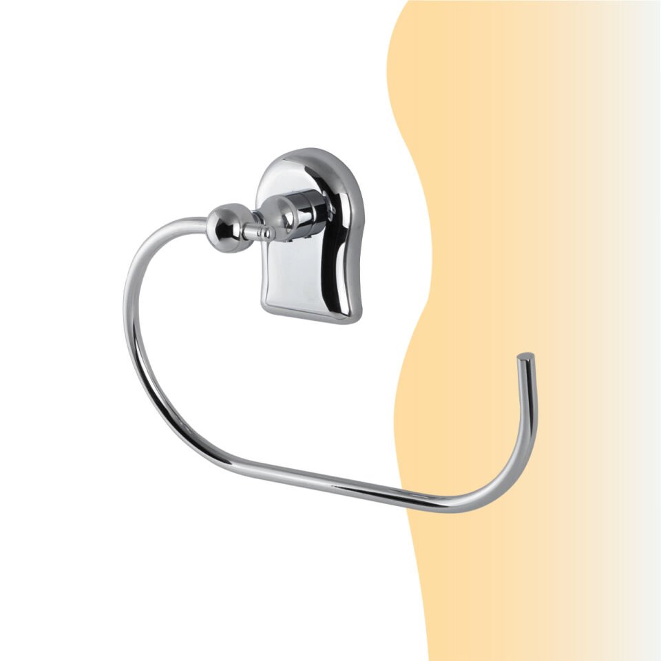 İGK YAPI - Çelik Banyo Lale Yuvarlak Havluluk (L10-008)