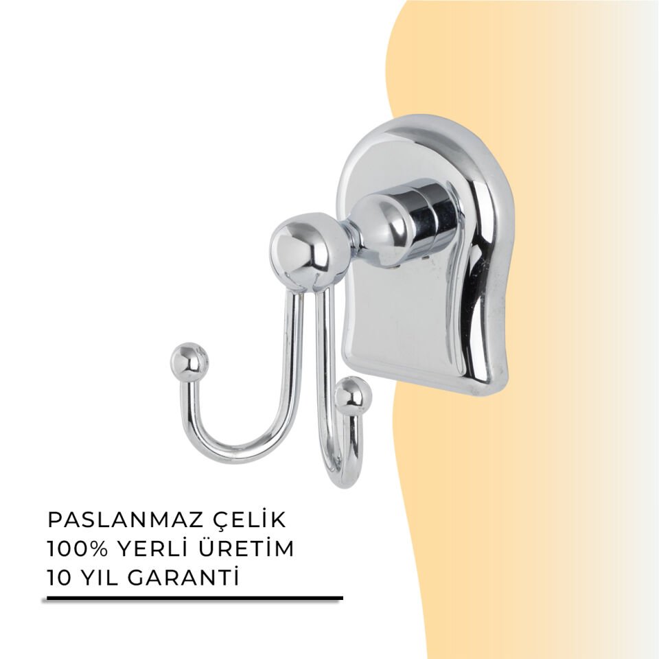 İGK YAPI - Çelik Banyo Lale Bornozluk Çiftli (L10-011)
