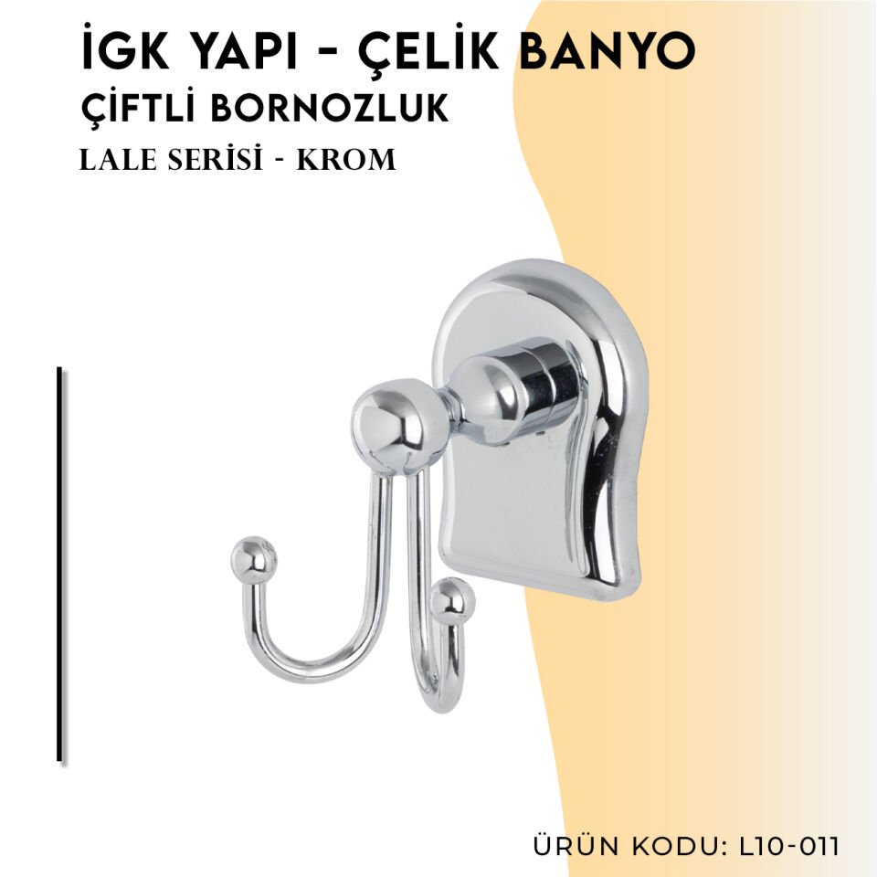 İGK YAPI - Çelik Banyo Lale Bornozluk Çiftli (L10-011)