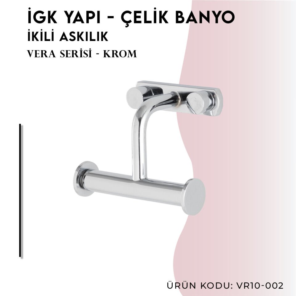 İGK YAPI - Çelik Banyo Vera Bornozluk Çiftli (VR10-002)