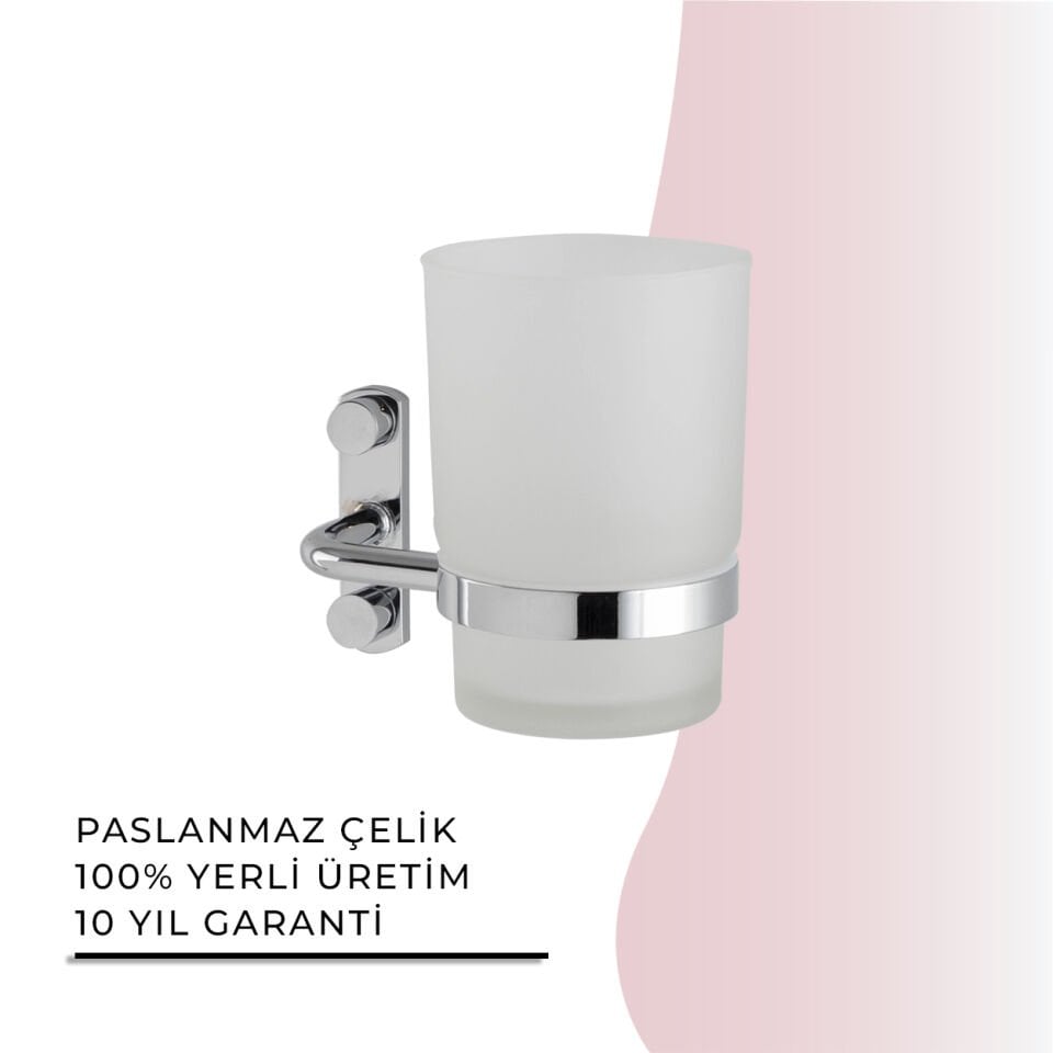 İGK YAPI - Çelik Banyo Vera Montajlı Diş Fırçalık (VR10-004)