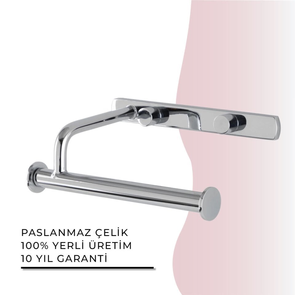 İGK YAPI - Çelik Banyo Vera Açık Tuvalet Kâğıtlığı (VR10-009)