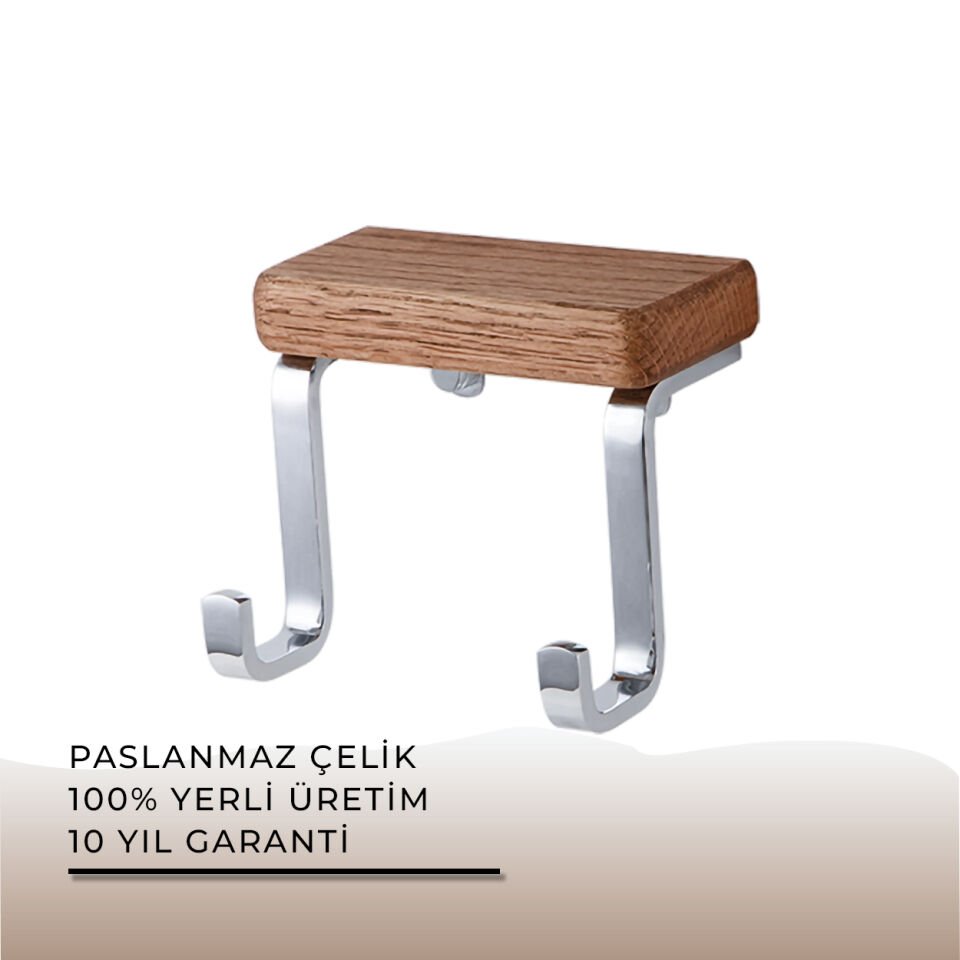 İGK YAPI - Çelik Banyo Selvi İkili Askılık (SL10-001)