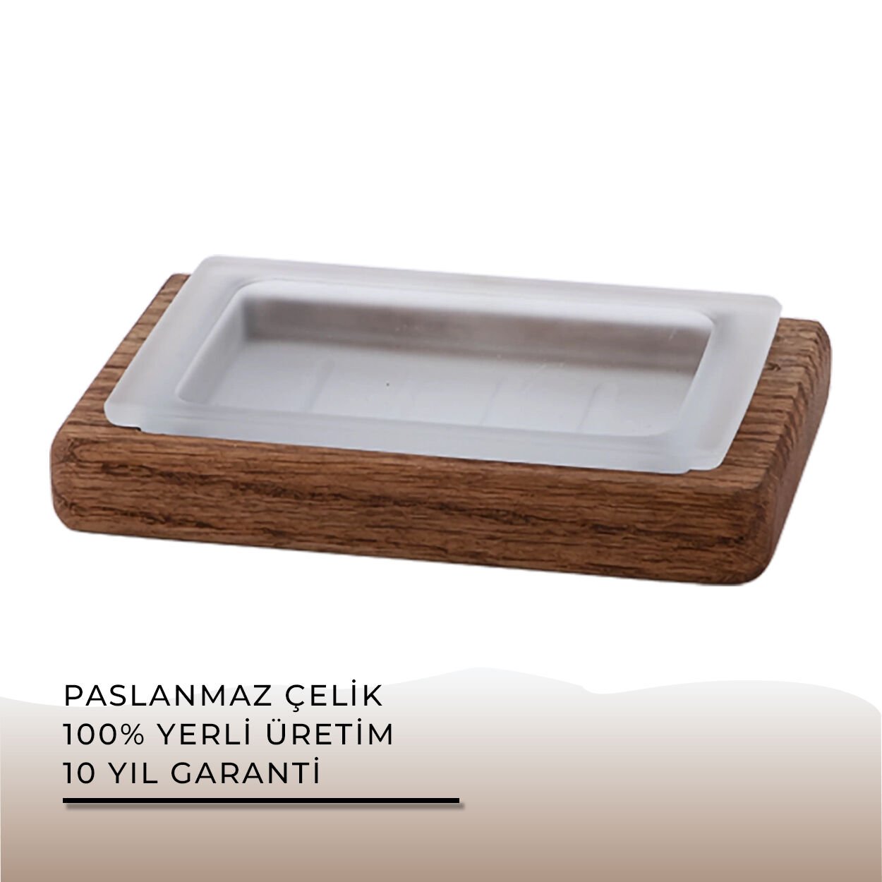 İGK YAPI - Çelik Banyo Selvi Set Üstü Sabunluk (SL10-014)