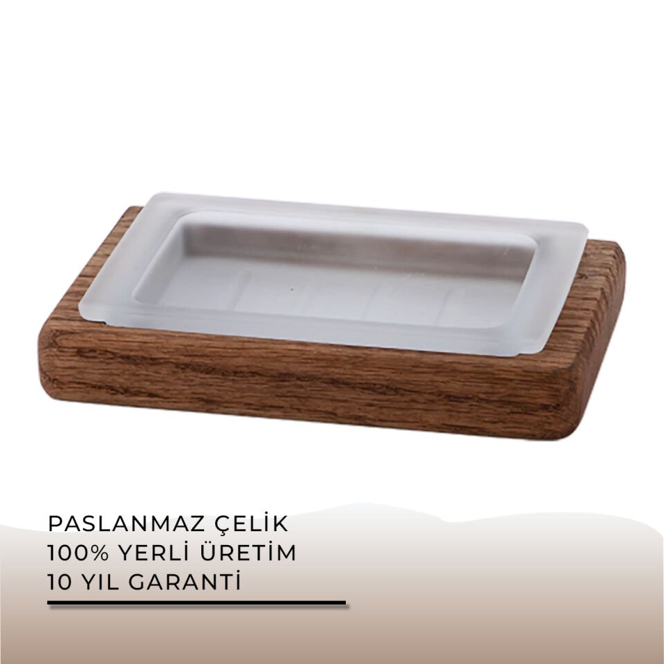 İGK YAPI - Çelik Banyo Selvi Set Üstü Sabunluk (SL10-014)