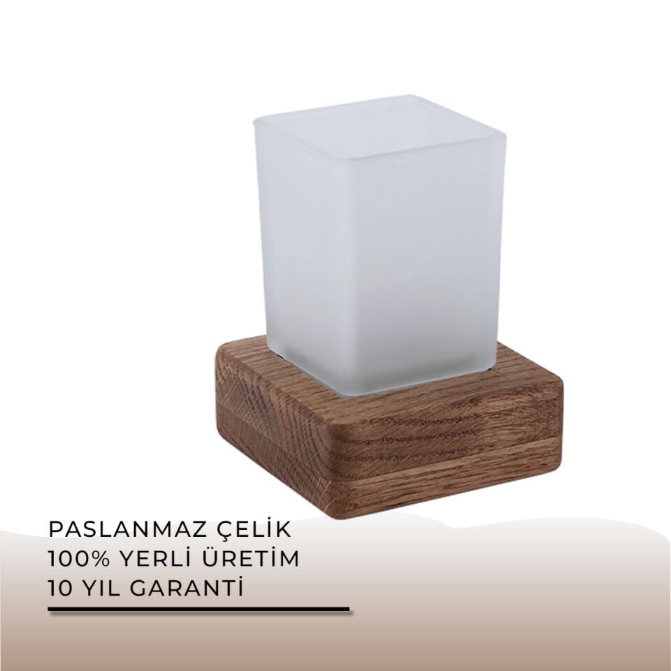 İGK YAPI - Çelik Banyo Selvi Set Üstü Diş Fırçalık (SL10-015)