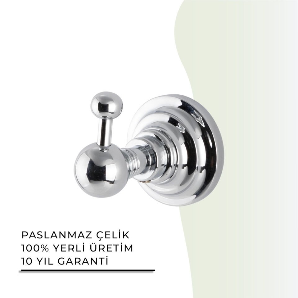 İGK YAPI - Çelik Banyo Ottoman Tekli Askılık (OT10-041)