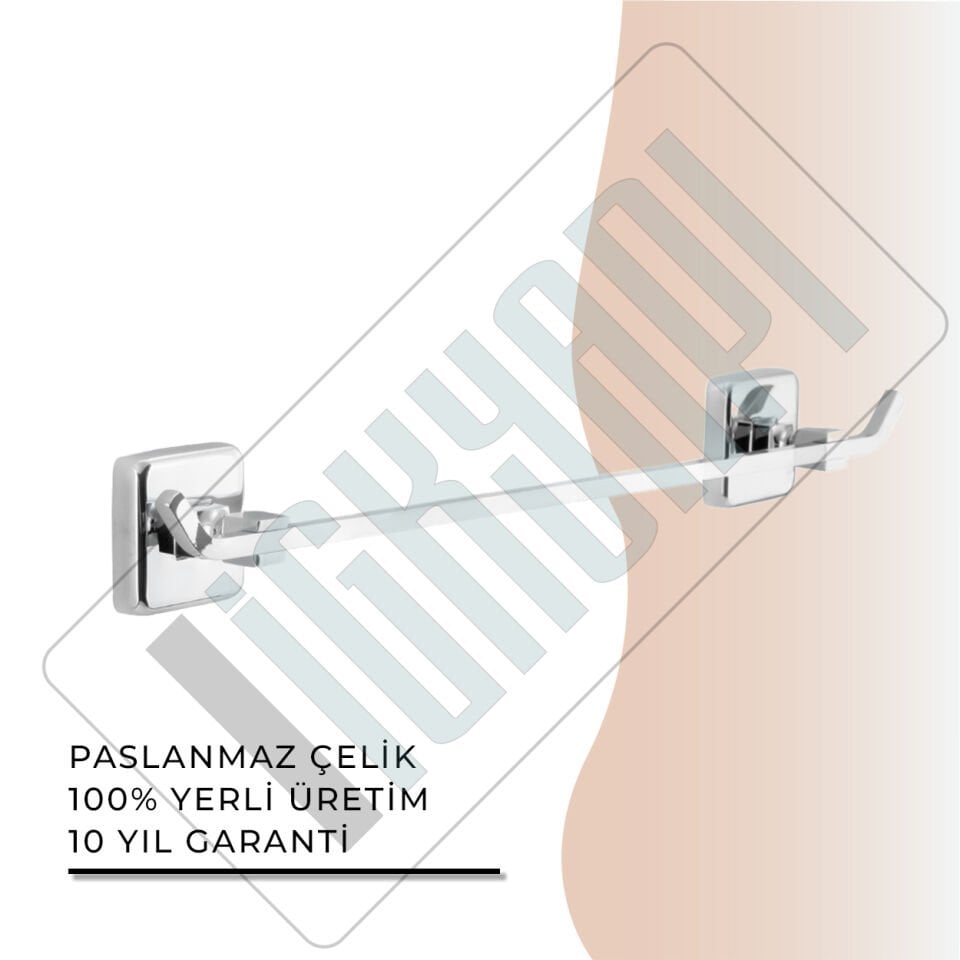 İGK YAPI - Çelik Banyo Kumru Uzun Havluluk 50cm (KU10-006)