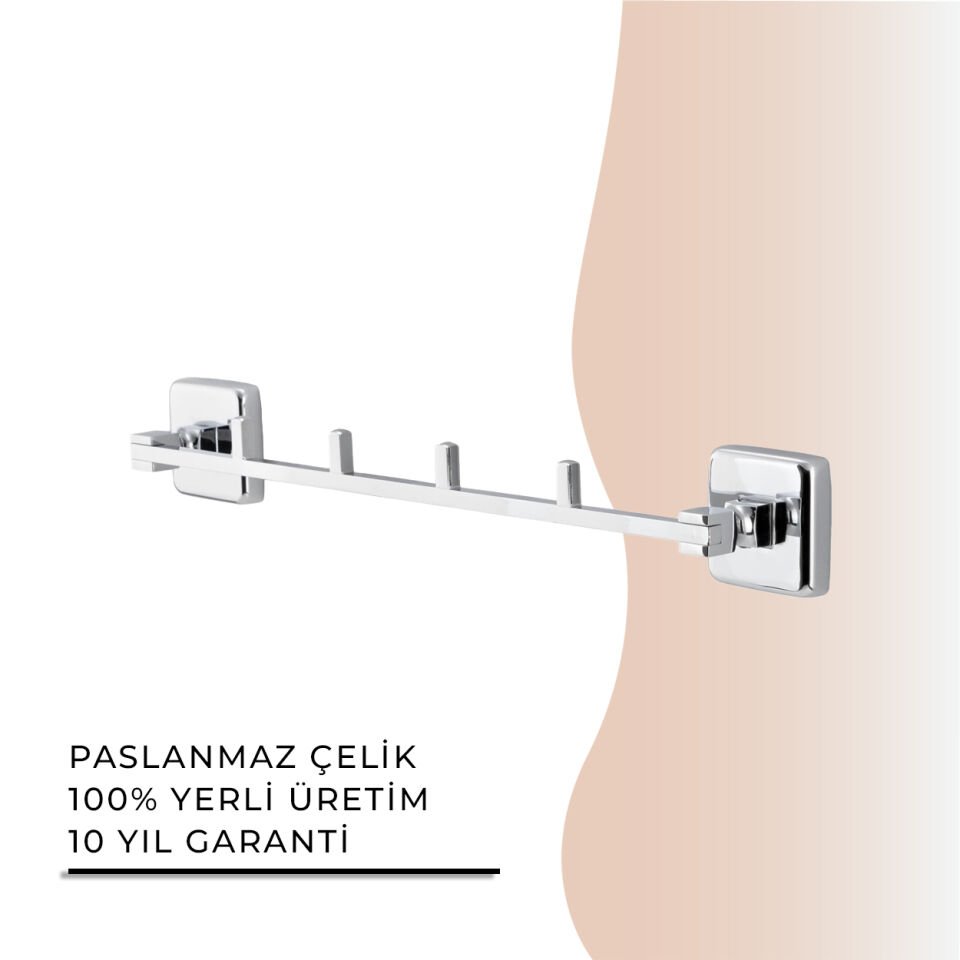 İGK YAPI - Çelik Banyo Kumru Dörtlü Askılık (KU10-010)