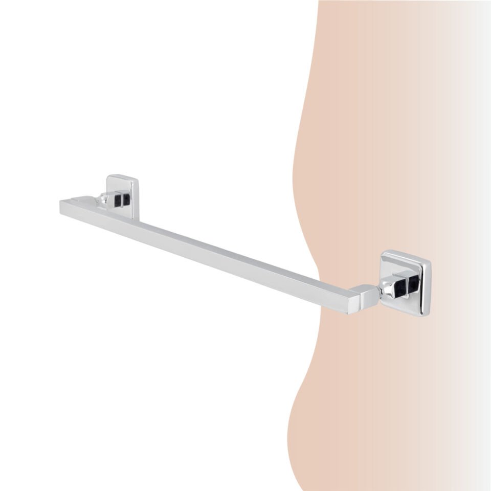 İGK YAPI - Çelik Banyo Kumru Kare Boru Uzun Havluluk 50cm (KU10-020)