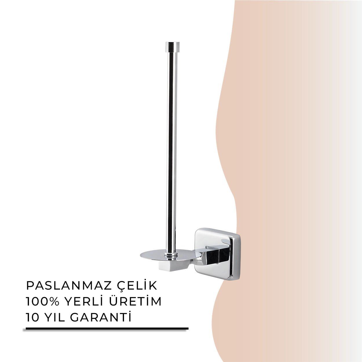 İGK YAPI - Çelik Banyo Kumru Yedek İkili Tuvalet Kâğıtlığı (KU10-026)