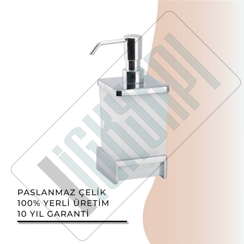 İGK YAPI - Çelik Banyo Kumru Set Üstü Sıvı Sabunluk (KU10-028)