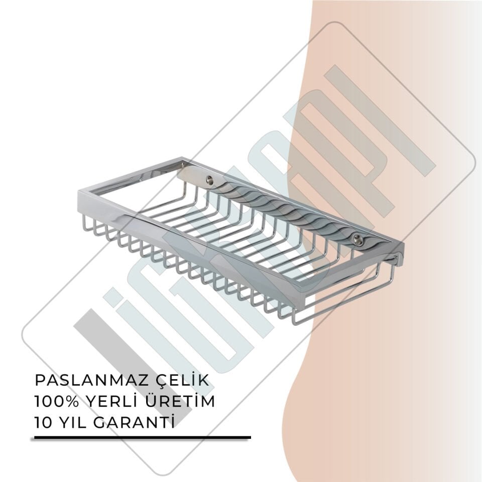 İGK YAPI - Çelik Banyo Kumru Lama Şampuanlık Tekli 15x25 (KU10-033)