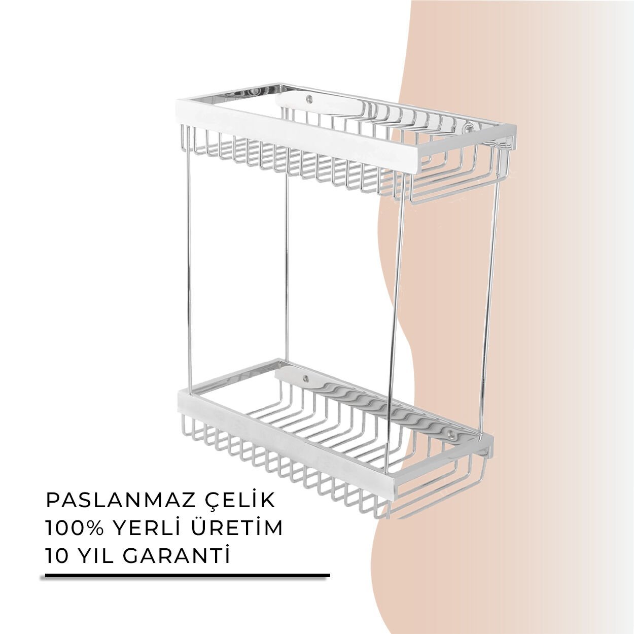 İGK YAPI - Çelik Banyo Kumru Lama Şampuanlık İkili 15x25 (KU10-034)