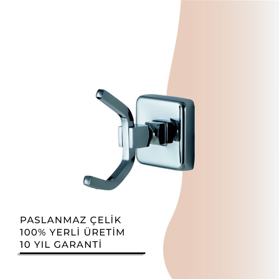 İGK YAPI - Çelik Banyo Kumru Tekli Askılık (KU10-036)