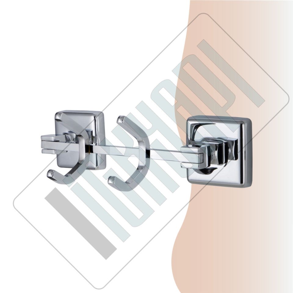 İGK YAPI - Çelik Banyo Kumru İkili Askılık (KU10-037)