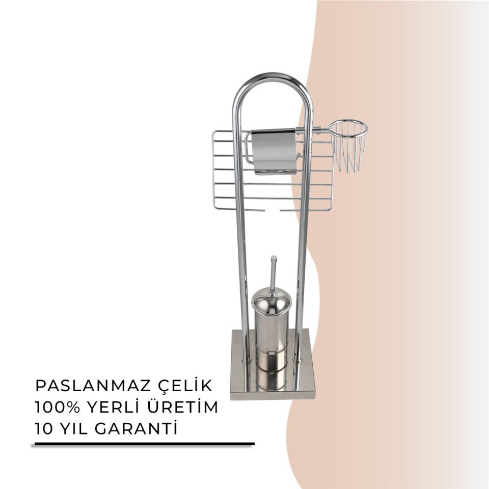 İGK YAPI - Çelik Banyo Kumru Set Klozet Takımı Kare (KU10-042)