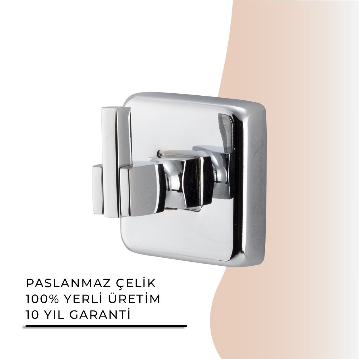 İGK YAPI - Çelik Banyo Kumru Tekli Bornozluk (KU10-052)
