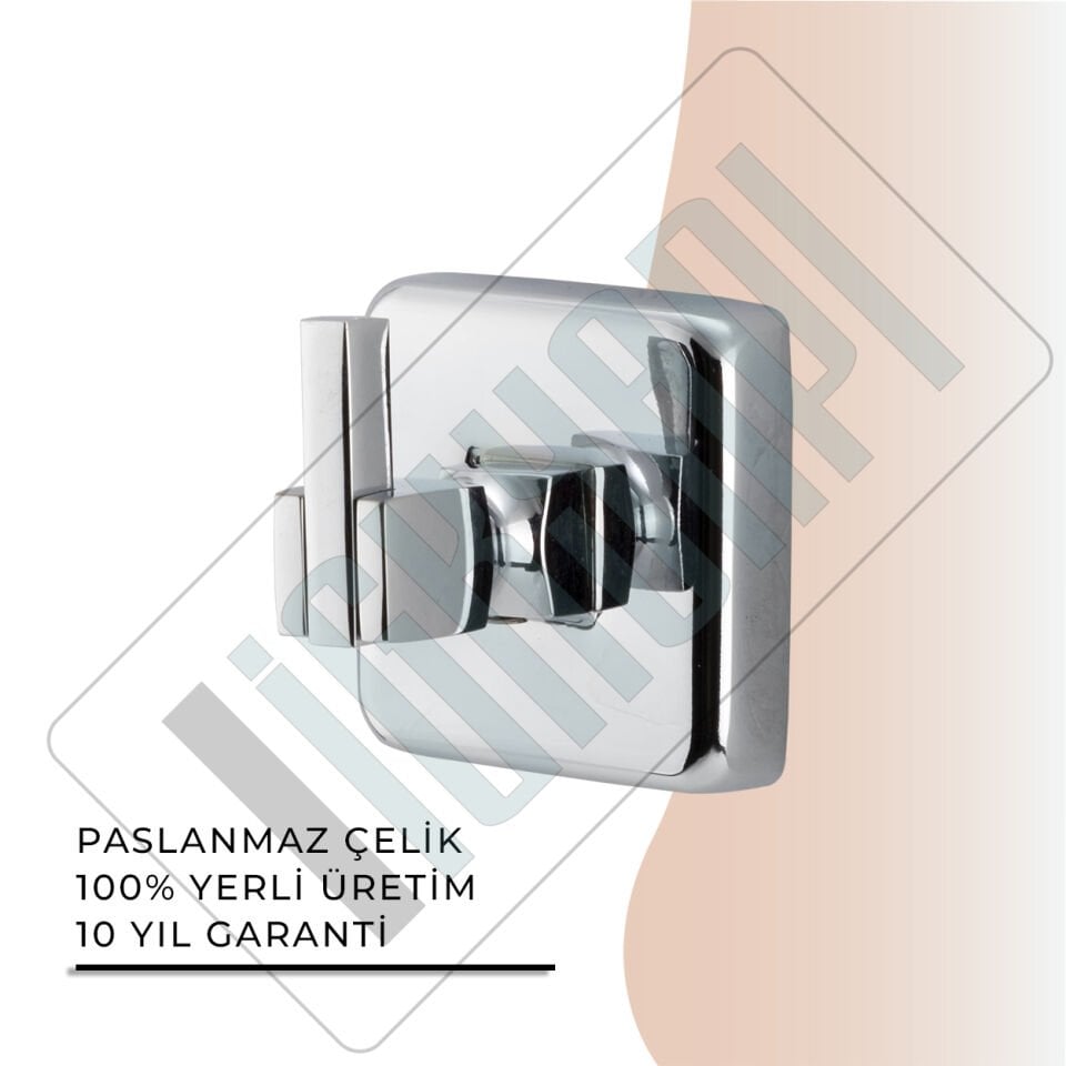 İGK YAPI - Çelik Banyo Kumru Tekli Bornozluk (KU10-052)