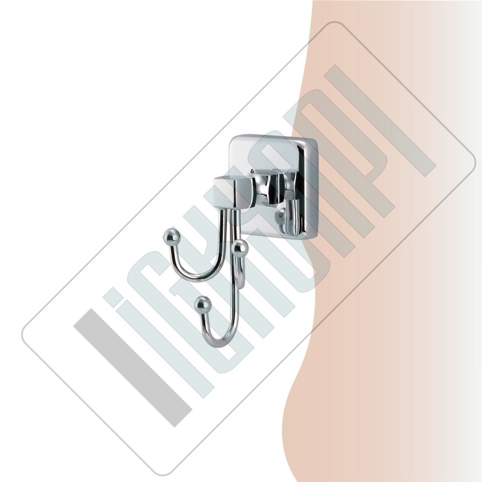 İGK YAPI - Çelik Banyo Kumru Üçlü Bornozluk (KU10-055)