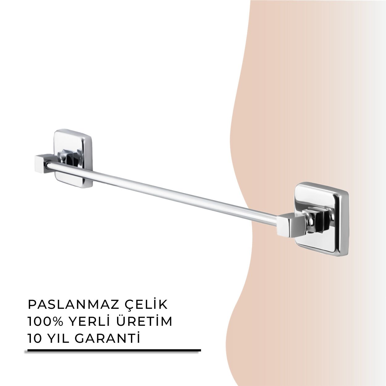 İGK YAPI - Çelik Banyo Kumru Uzun Havluluk 60cm (KU10-067)