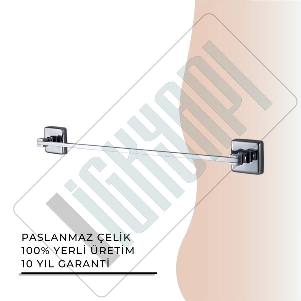 İGK YAPI - Çelik Banyo Kumru Uzun Havluluk 50cm (KU10-068)