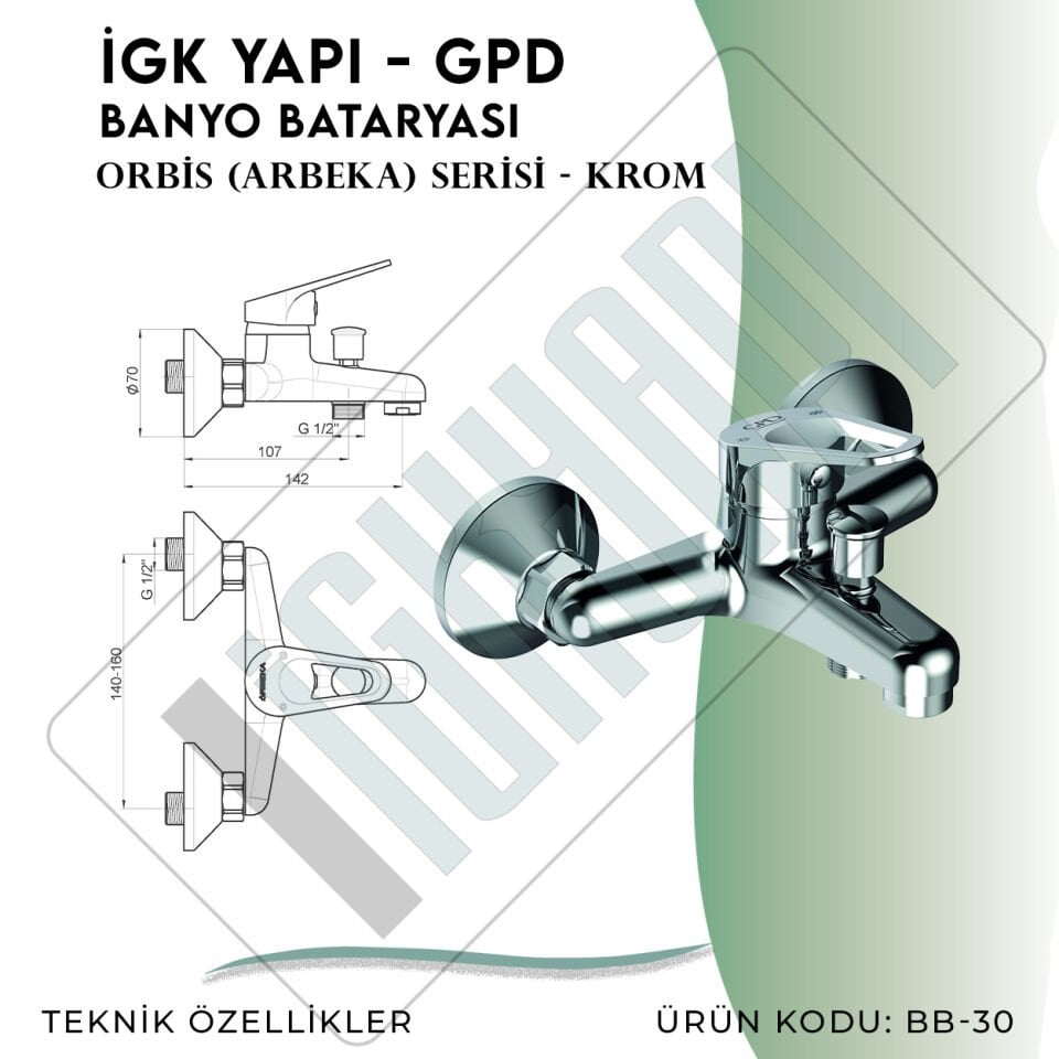 İGK YAPI - GPD Orbis Banyo Bataryası  (BB30)