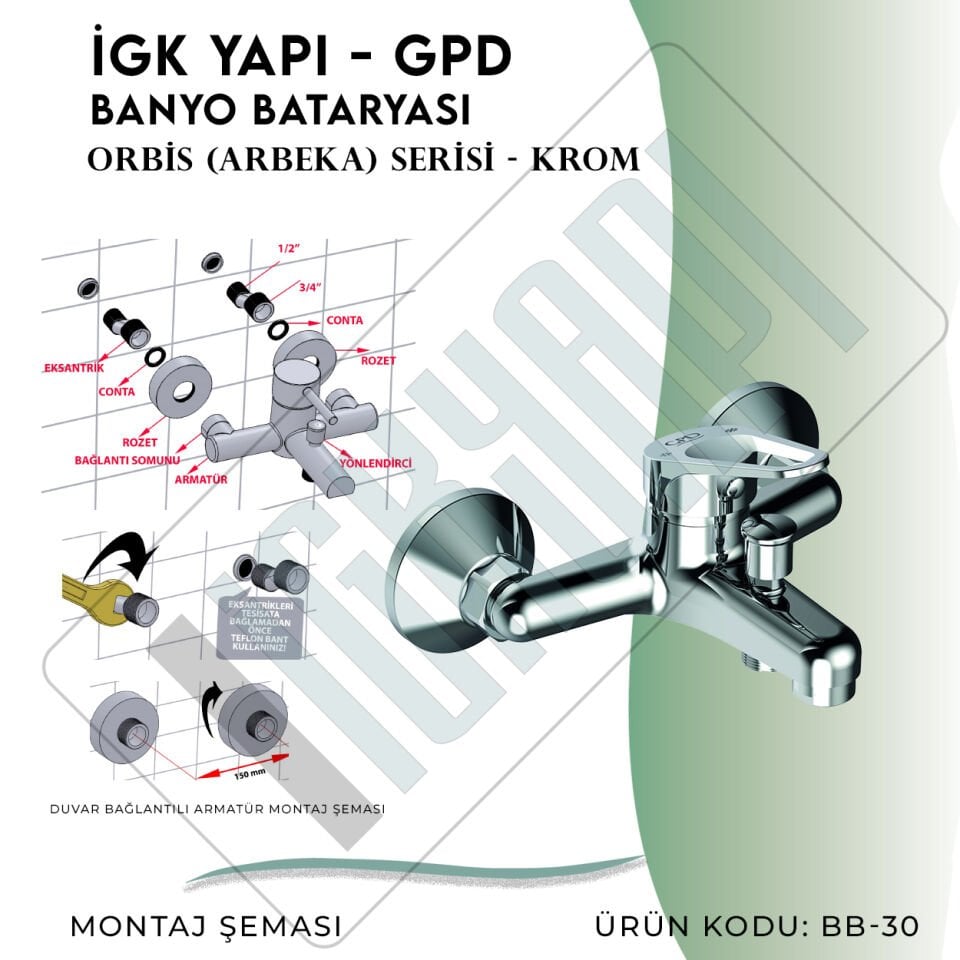 İGK YAPI - GPD Orbis Banyo Bataryası  (BB30)