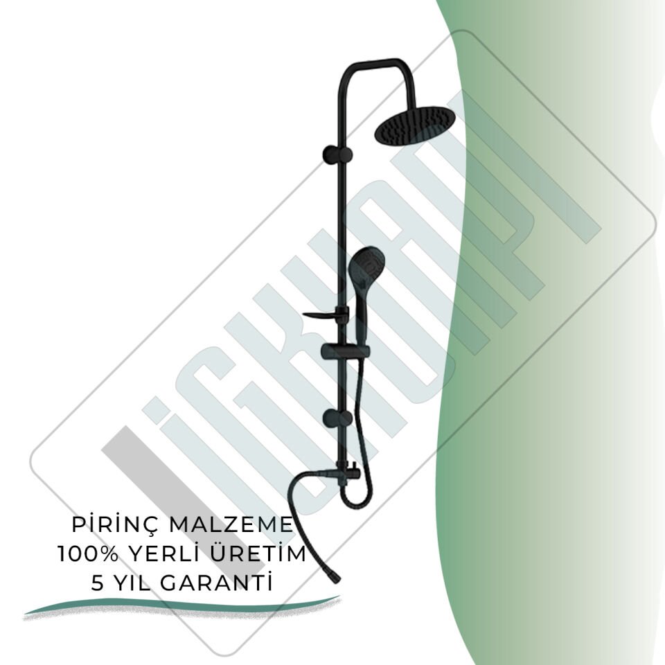 İGK YAPI - GPD Yönlendiricili Duş Seti (3 Fonksiyonlu El Duşu + Ø200)  (DST192S)