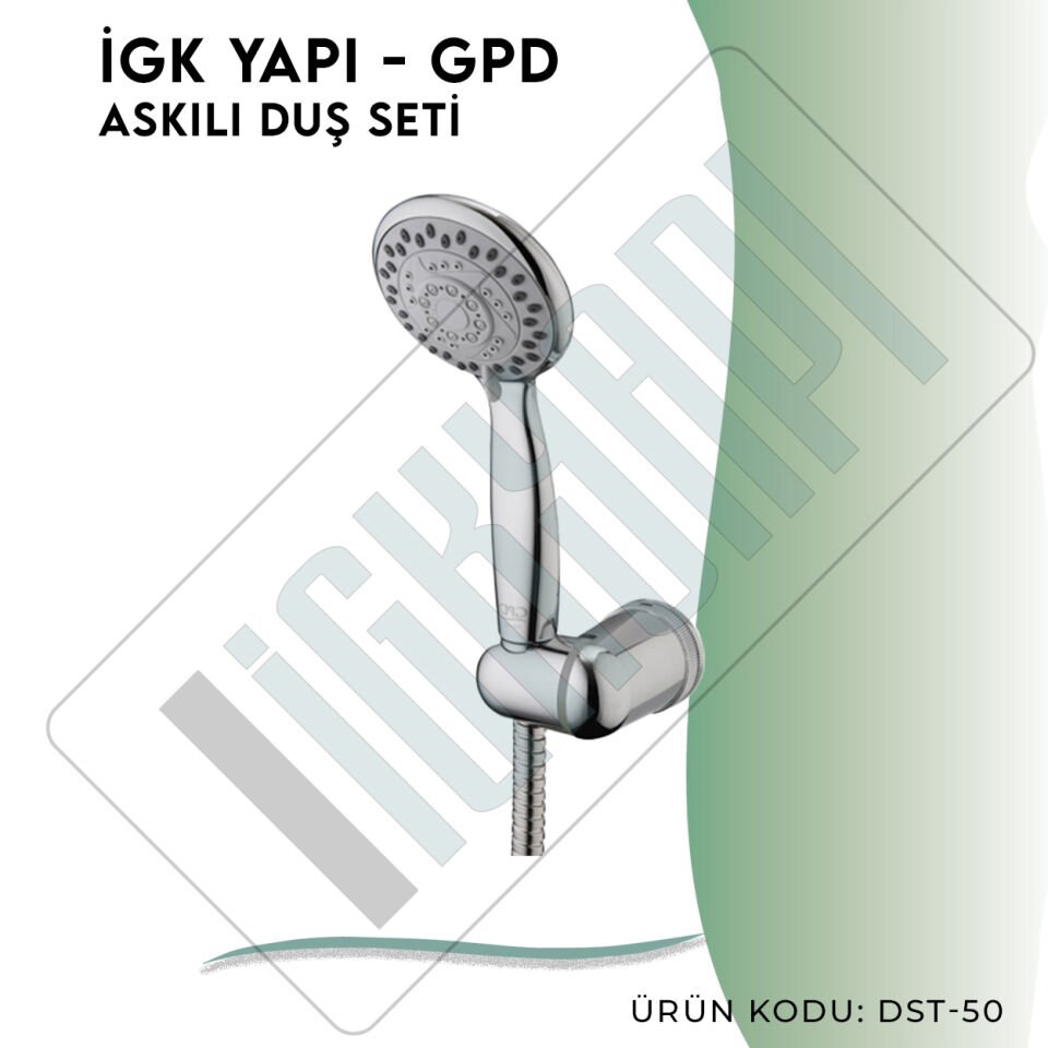 İGK YAPI - GPD Askılı Duş Seti (5 Fonksiyonlu Ø85)  (DST50)