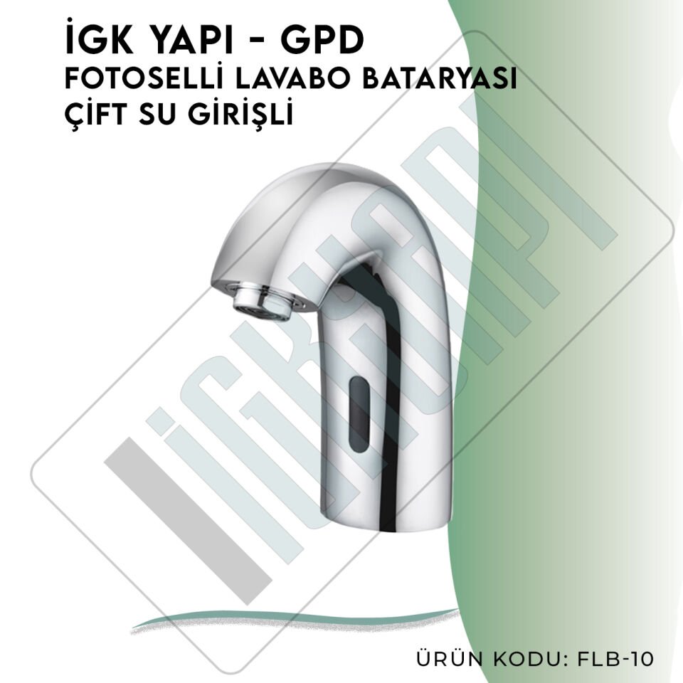 İGK YAPI - GPD Fotoselli Lavabo Bataryası (Çift Su Girişli)  (FLB10)