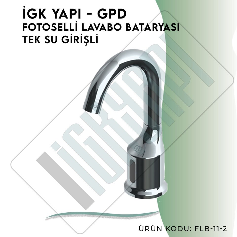İGK YAPI - GPD Fotoselli Lavabo Bataryası (Tek Su Girişli)  (FLB11-2)